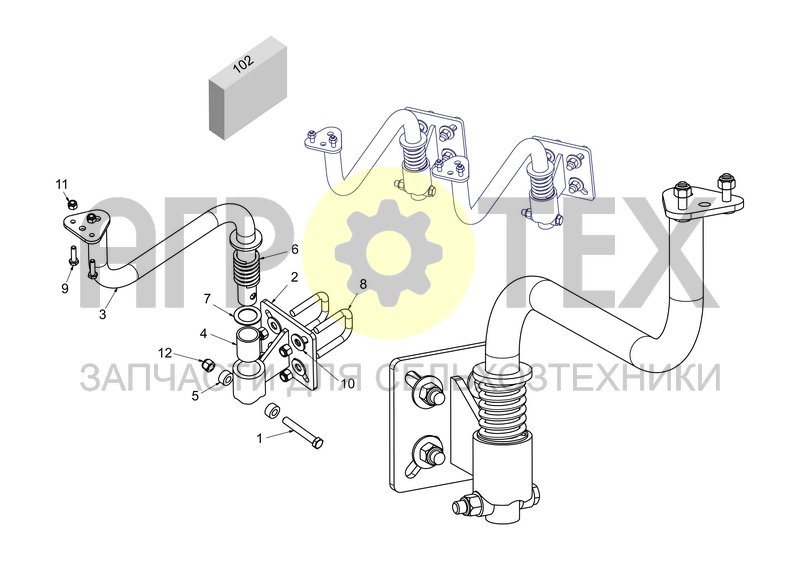 Комплект, Кронштейн ульразвукового датчика AUTOBOOM (88671707) (№12 на схеме)